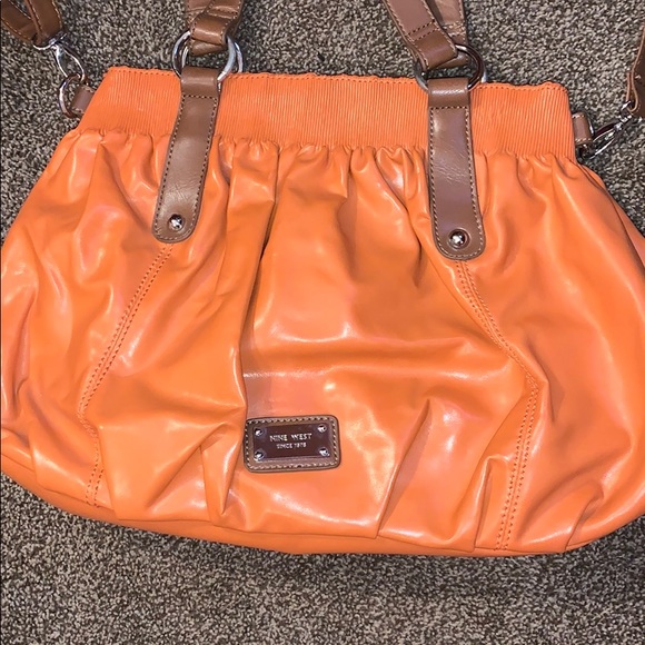 Nine West Orange Purse - Picture 2 of 5